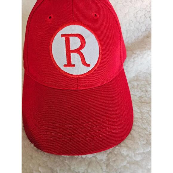 A League of Their Own Rockford Peaches R Baseball Cap Hat Strap Red Embroidered - Picture 2 of 7